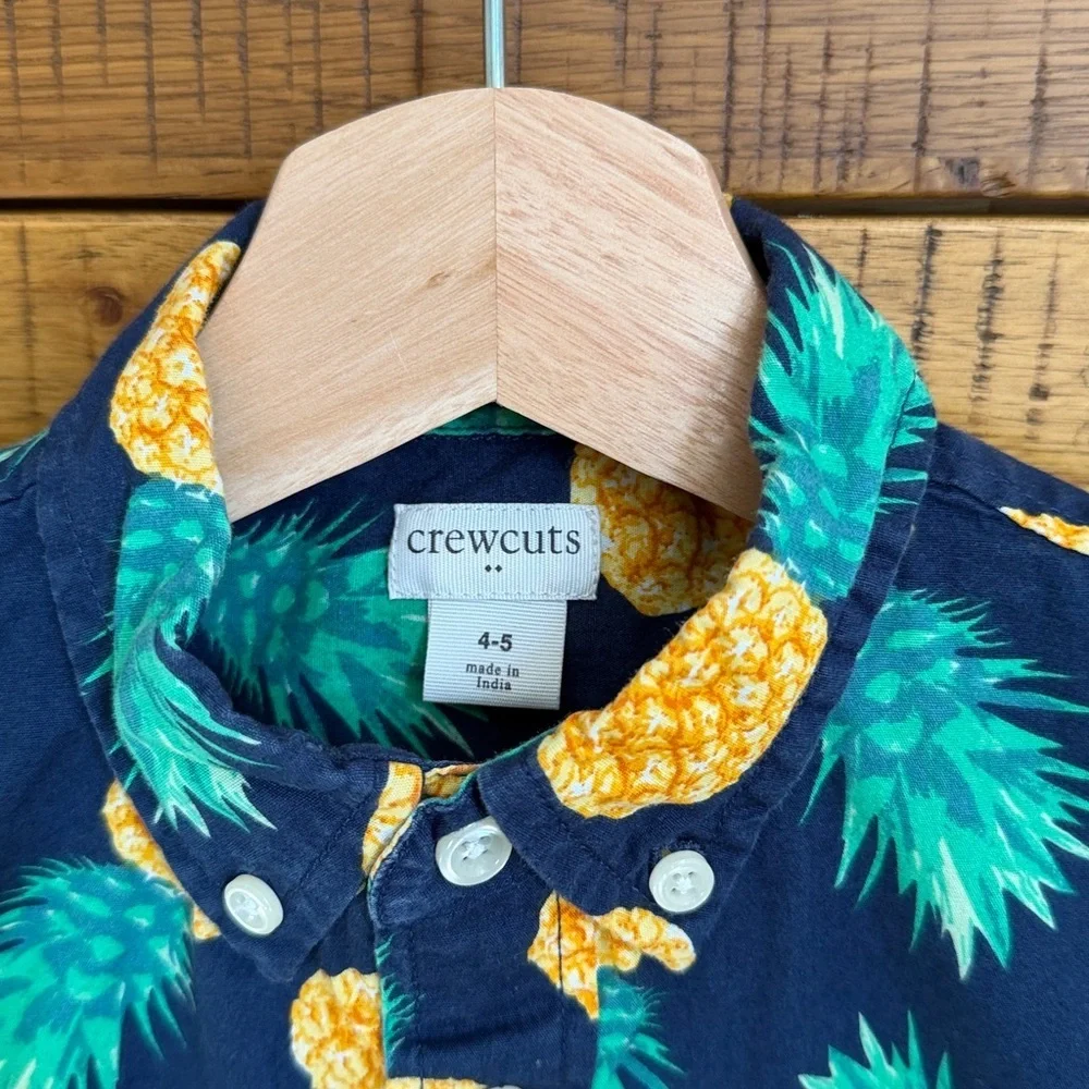 Crewcuts Navy Pineapple 🍍 Print Shirt